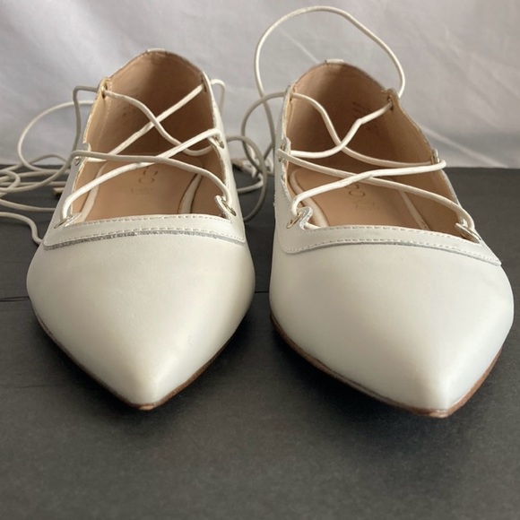 NIB Aldo Women‘s Leather lace-up Loafer White Alize-x-70 US 7.5M - Picture 9 of 12